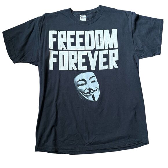 Freedom Forever V For Vendetta DC Comics Graphic T Shirt -XL - Picture 1 of 3